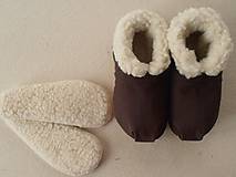 Ponožky, pančuchy, obuv - Barefoot Merino wool Slippers / Capačky - 5793003_