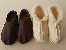 Ponožky, pančuchy, obuv - Barefoot Merino wool Slippers / Capačky - 5793006_