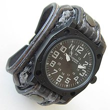 Náramky - Kožené vojenské hodinky  Infantry - 5799596_