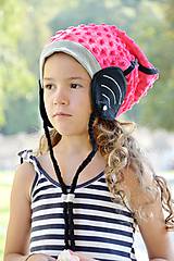 Detské čiapky - Wifi čiapka -ružová sýta zimná - 5800132_