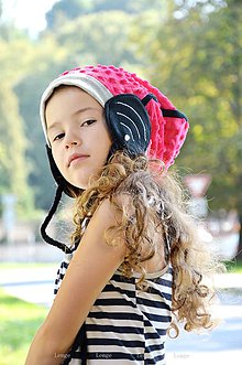 Detské čiapky - Wifi čiapka -ružová sýta zimná - 5800133_