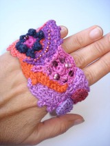 Náramky - FREEFORM crochet náramok Bohemian style - 5806736_