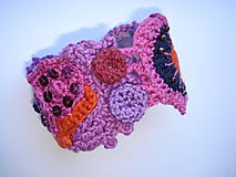 Náramky - FREEFORM crochet náramok Bohemian style - 5806739_