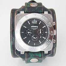Náramky - Infantry kožené hodinky - 5806577_