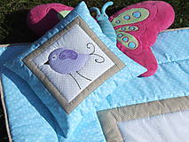 Detský textil - vsadená na tyrkys - 5805621_