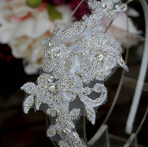 Ozdoby do vlasov - Wedding Lace Collection ... čelenka - 5812702_