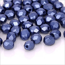 Korálky - Ohňovky 4mm modrá 30ks (5304) - 5813599_