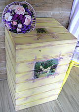 Vanilková truhlica s levandulkami 