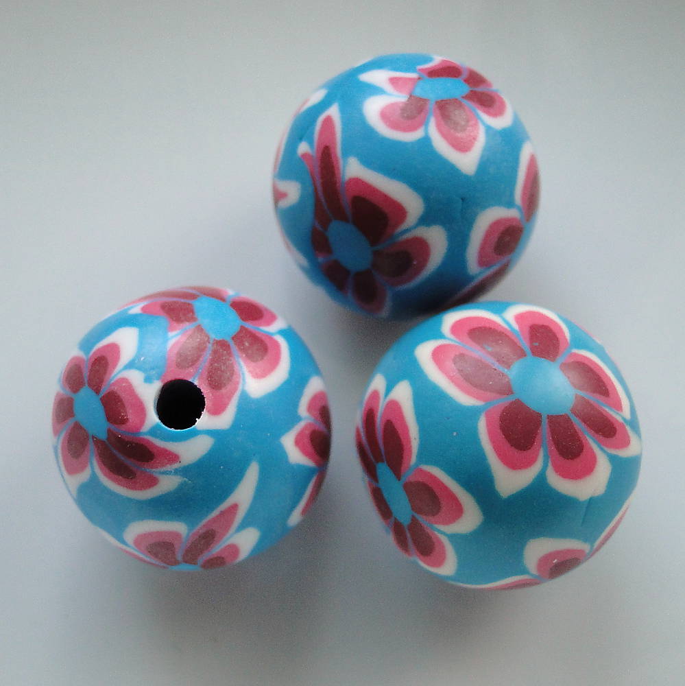 FIMO 22mm-1ks (modrá/červená)