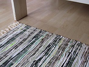 Úžitkový textil - Tkaný koberec 70 x 150cm tmavozelený - 5845169_