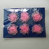 Textilná aplikácia zo stužky - kvet