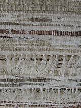 Úžitkový textil - Ručne tkaný podsedák, béžový mix, 40 x 40 cm - 5856294_