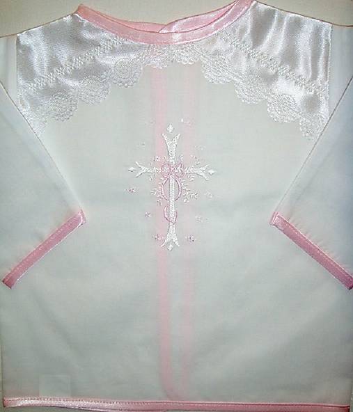 Detské oblečenie - Košieľka na krst pre Sabinku - 5859355_