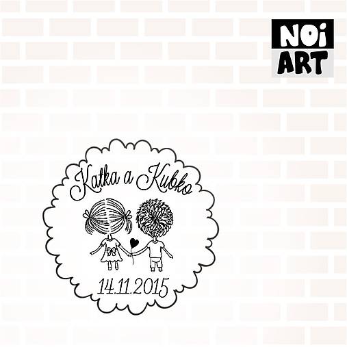 Materiál ručne robený - Svadobná pečiatka 35 - 5857214_