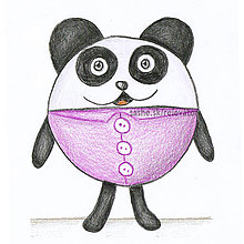 Kresby - VÝPREDAJ - Guľkáči (panda) - 5869291_