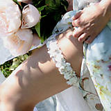 Spodná bielizeň - Wedding Lace Collection ... podvazek - 5873927_