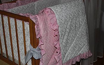 Detský textil - Luxusná Ružovo - biela nádhera - 5878215_