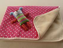 Detský textil - MERINO blanket De Luxe Star pink - 5882932_