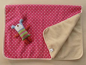 Detský textil - MERINO blanket De Luxe Star pink - 5882930_