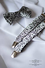  - motýlik SILVER + traky - 5886088_