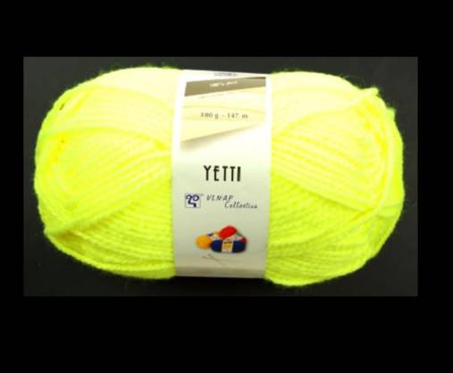 Galantéria - Yetti 50010 - neónovo žltá - 5887577_