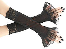 Rukavice - Dámske čierno oranžové rukavice 0500-02 - 5895234_