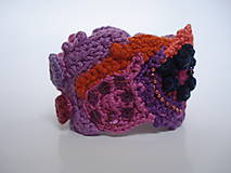Náramky - FREEFORM crochet náramok Bohemian style - 5892938_