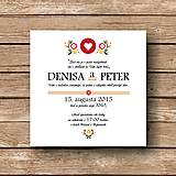  - Svadobné oznámenie Folk - 5892586_