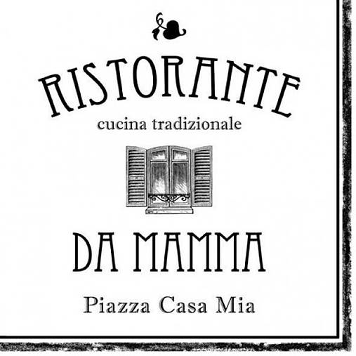  - Servítka "Ristorante da mamma", ihneď - 5893593_
