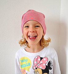 Detské čiapky - detská čiapočka pásik - 5899708_