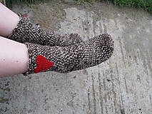 Ponožky, pančuchy, obuv - Hnedé ponožky - 5903303_
