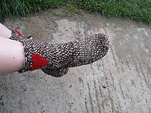 Ponožky, pančuchy, obuv - Hnedé ponožky - 5903304_