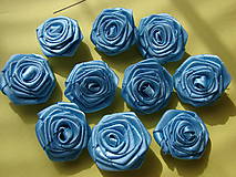 Galantéria - ružičky (Modrá) - 5909031_