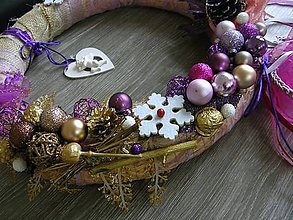 Dekorácie - vianočný veniec na dvere - anjelská krása - 5921271_