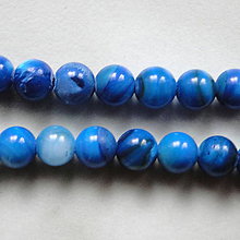 Korálky - Perleť 5mm-modrá-1ks - 5935050_