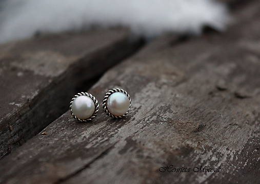 napichovačky biele perly (L)