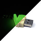 Kľúčenky - svietiaci mini USB kľúč s iniciálami - 5940353_