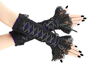 Rukavice - Gothic spoločenské čipkové rukavice 0605 - 5949130_
