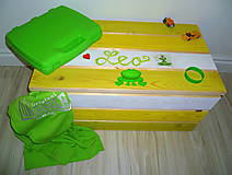Nábytok - Truhlica na hračky "žaba" - 5956027_