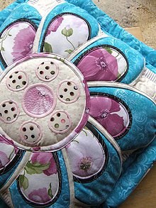 Úžitkový textil - Krajina divých kvetov No.3 - vankúš - 5961417_