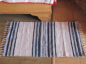 Úžitkový textil - Ručne tkaný koberček, 70x110, klasický - 5963039_