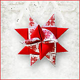 Dekorácie - Vianočné 3D hviezdy z papiera pixelové - 5965796_