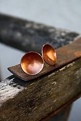 Náušnice - Simple copper - 5968178_