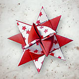 Dekorácie - Vianočná 3D hviezda z papiera simple vzory - 5969276_