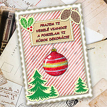 Papiernictvo - Mega vianočná poštová známka - pohľadnica (5) - 5977954_