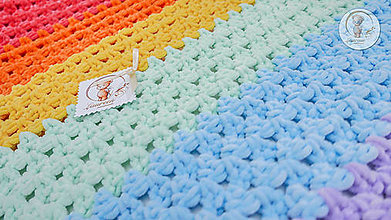 Detský textil - Detská deka rainbow - 5987567_
