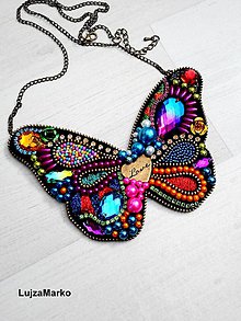 Náhrdelníky - Gypsy butterfly náhrdelník - 5989893_