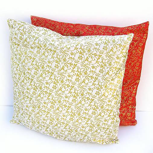 Úžitkový textil - Vianočná Obliečka Zlatá - 5994234_