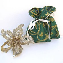 Úžitkový textil - Vianočné darčekové vrecúško - 5994714_