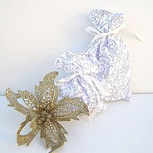 Úžitkový textil - Vianočné darčekové vrecúško - 5994744_